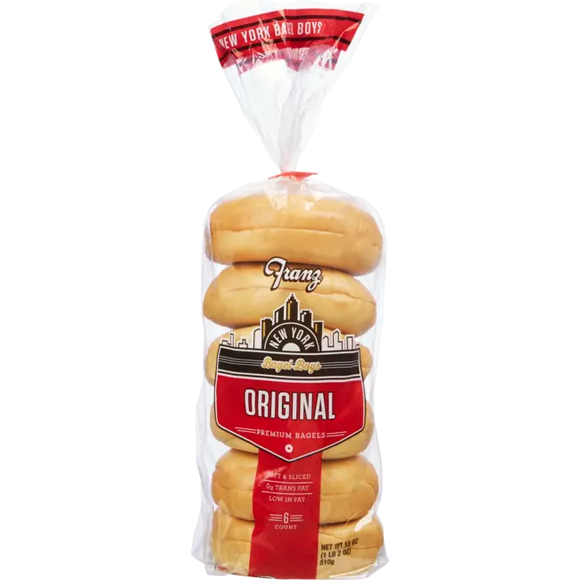 New York Bagel Boys Original Premium Bagel, 6 ct