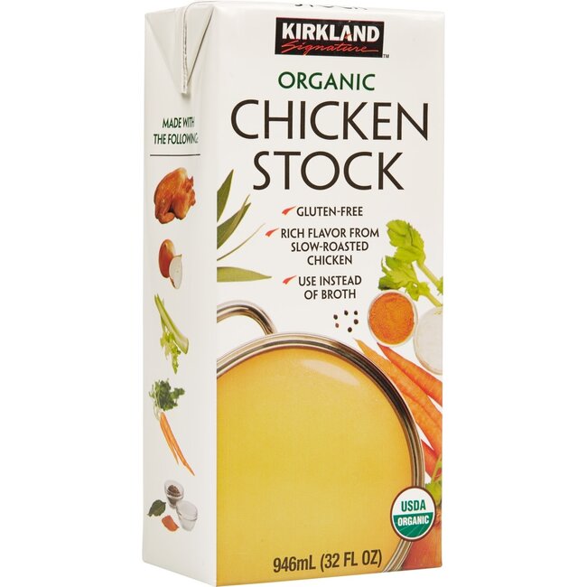Kirkland Signature Organic Soup Stock Chicken, 32 oz, 6 ct