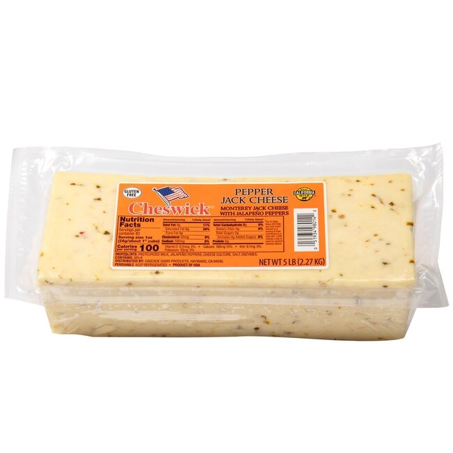 Cheswick Pepper Jack Cheese, 5 lb