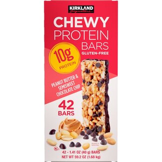 Kirkland Signature Kirkland Signature Chewy Protein Bar Peanut Butter & Chocolate Chip, 1.41 oz, 42 ct