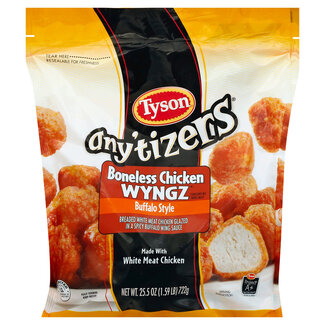 Tyson Foods Tyson Boneless Chicken Wings Buffalo Style, 24 oz, 8 ct