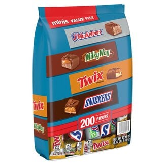 Mars Mars Mini Chocolate Candy Variety Pack, 200 ct