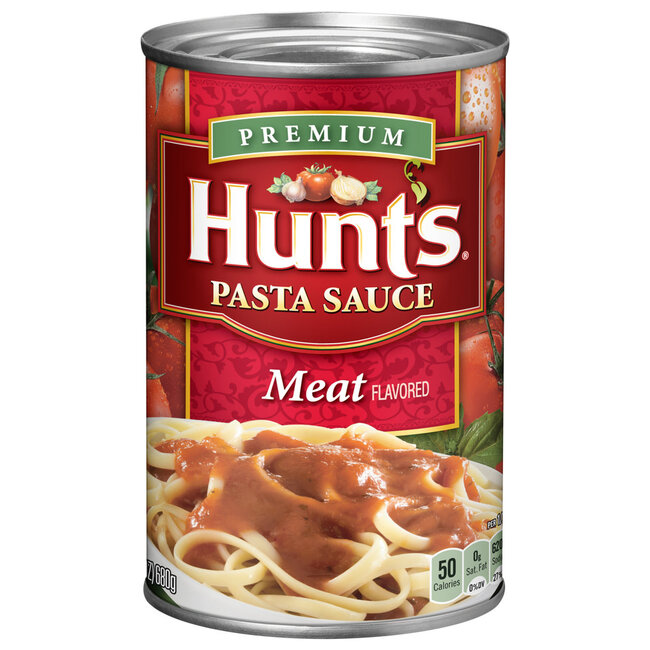 Hunt's Premium Meat Flavored Pasta Sauce, 24 oz, 12 ct