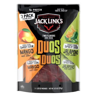 Jack Link's Jack Link's Duos Beef Jerky Mango & Jalapeno, 3.25 oz, 3 ct