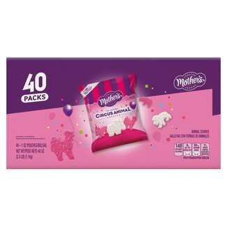 Mother's Mother's Original Frosted Circus Animal Cookies, 1 oz, 40 ct