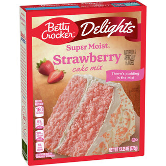 Betty Crocker Betty Crocker Delights Super Moist Cake Mix Strawberry, 13.25 oz, 12 ct