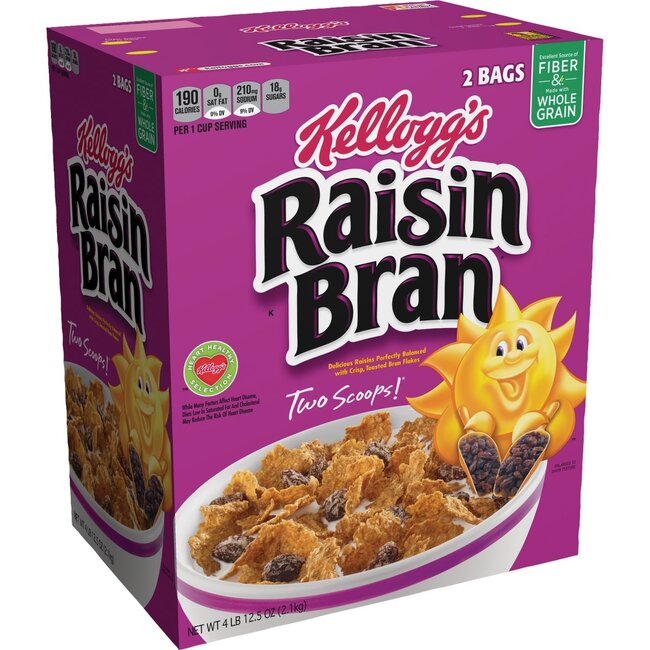 Kellogg's Raisin Bran Cereal, 76.5 oz