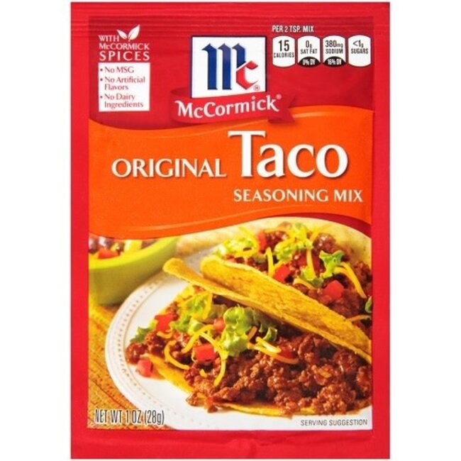 McCormick Taco Seasoning Mix, 1 oz