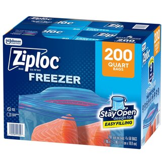 Ziploc Ziploc Grip 'n Seal Freezer Bags Quart, 200 ct