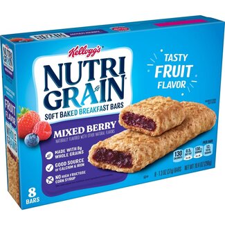 Nutri Grain Nutri Grain Breakfast Bars Soft Baked Mixed Berry, 10.4 oz