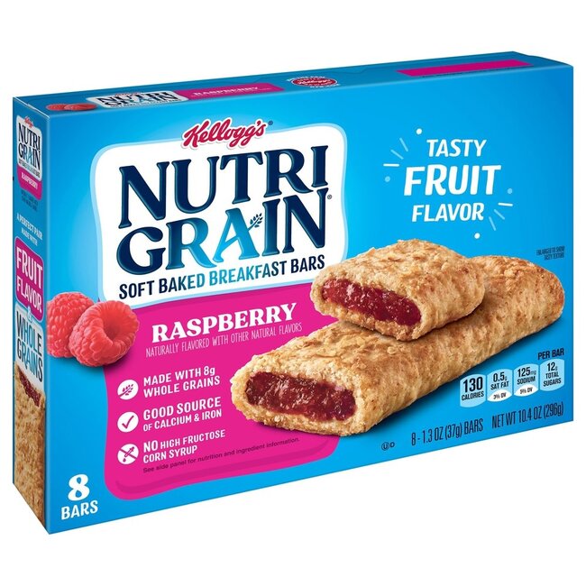 Nutri Grain Breakfast Bars Soft Baked Raspberry, 10.4 oz