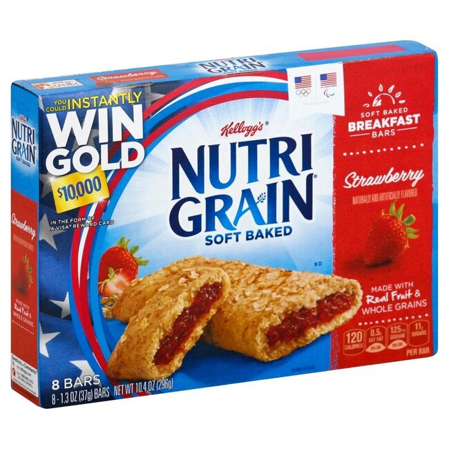 Nutri Grain Breakfast Bars Soft Baked Strawberry, 10.4 oz