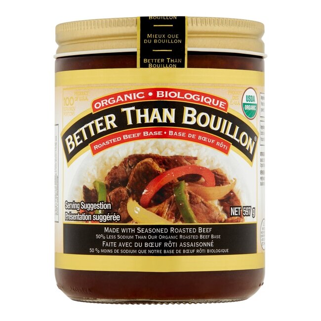 Better Than Bouillon Organic Roasted Beef Base Reduced Sodium, 21 oz