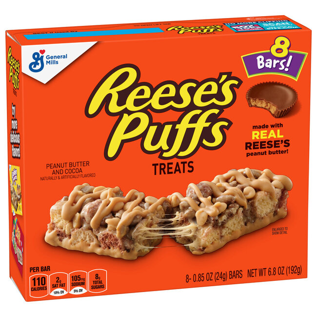 General Mills Reese's Puffs Treats, 6.8 oz, 6 ct