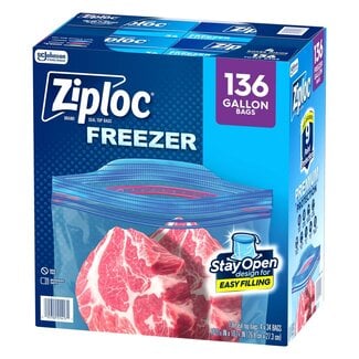 Ziploc Ziploc Grip 'n Seal Freezer Bags Gallon, 136 ct