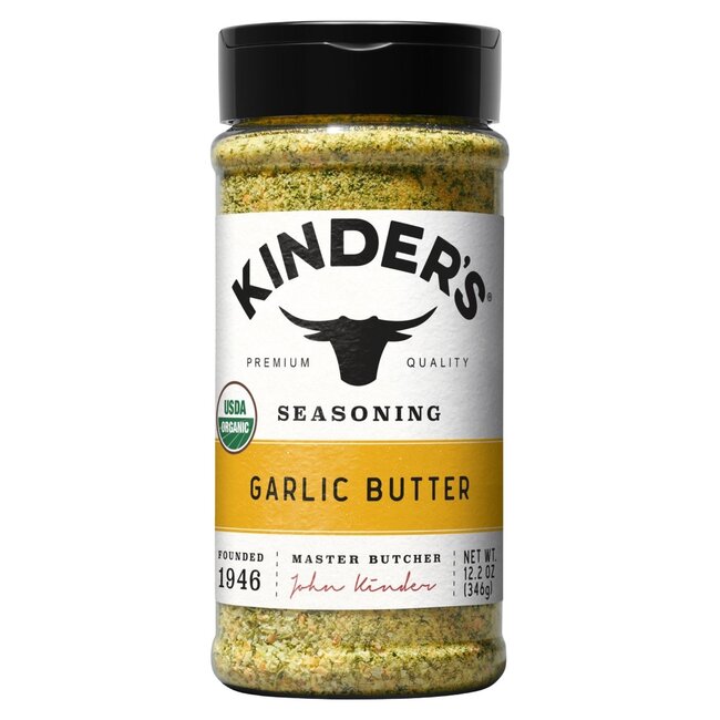 Kinder's Organic Seasoning Garlic Butter, 12.2 oz