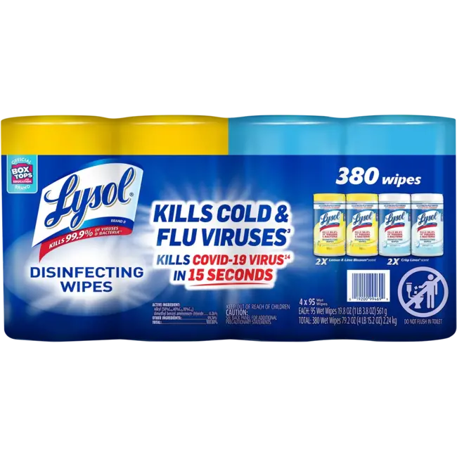 Lysol Disinfecting Wipes Variety Pack, 4 ct