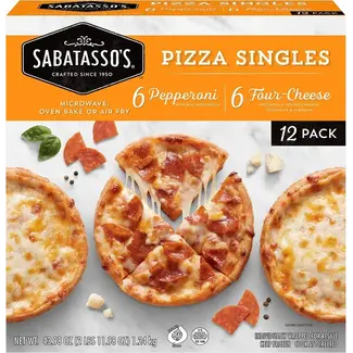 Sabatasso's Sabatasso's Thin Crust Variety Pizza, 5.4 oz, 12 ct