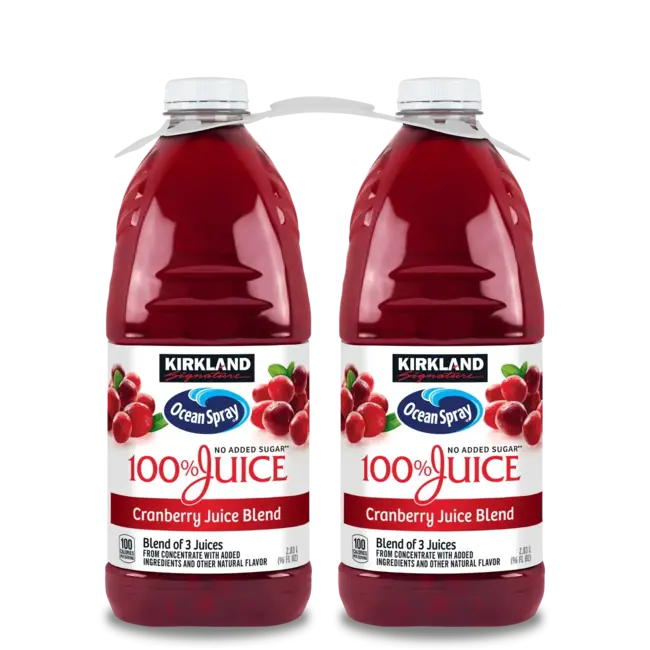Kirkland Signature Cranberry  100% Juice, 96 oz, 2 ct