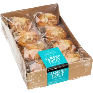 Schwartz Brothers Schwartz Brothers Bakery Almond Poppy Muffins, 4 oz, 8 ct