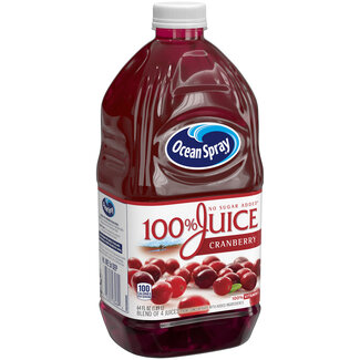 Ocean Spray Ocean Spray 100% Juice Cranberry No Sugar Added, 64 oz