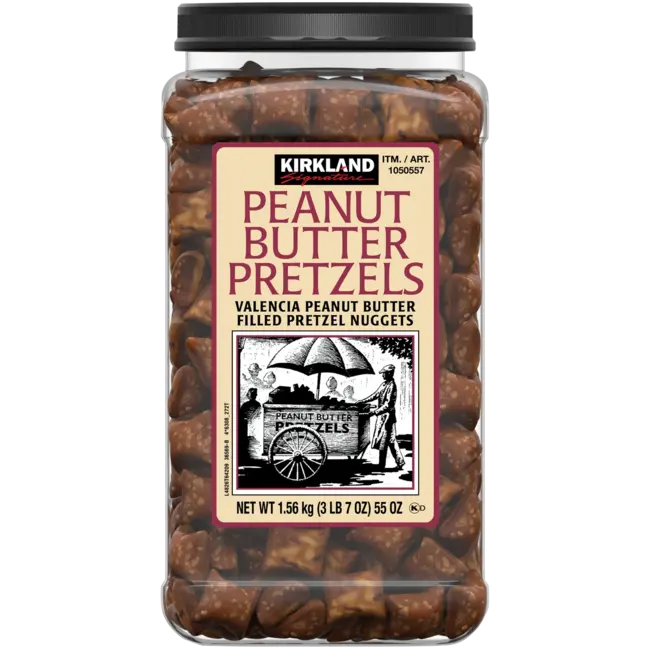 Kirkland Signature Peanut Butter Filled Pretzel Nuggets, 55 oz