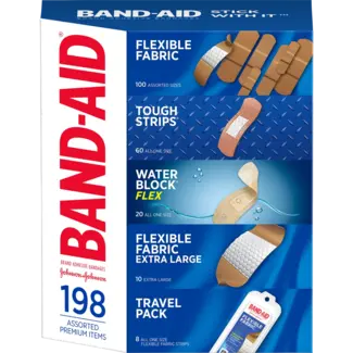 Band-Aid Band-Aid Adhesive Bandages Assorted, 198 ct