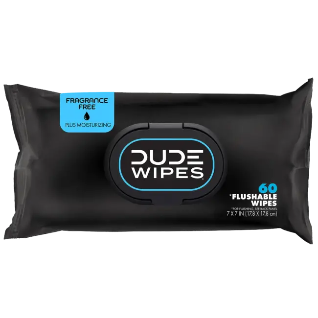 Dude Wipes XL Flushable Wipes Fragrance Free + Moisturizing, 480 ct