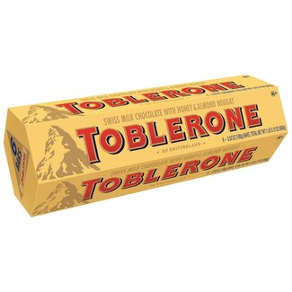 Toblerone Toblerone Swiss Milk Chocolate Bar with Honey & Almond Nougat, 3.52 oz, 6 ct