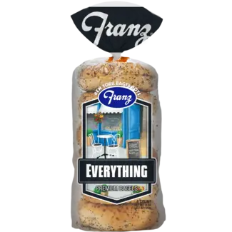 Franz Franz Premium Bagels Everything, 6 ct