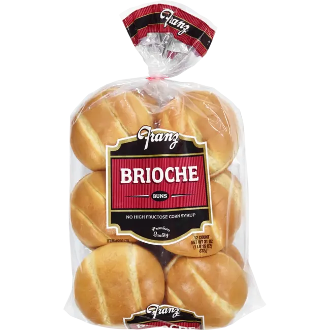 Franz Brioche Hamburger Buns, 12 ct