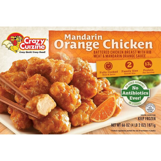 Crazy Cuizine Mandarin Orange Chicken, 66 oz