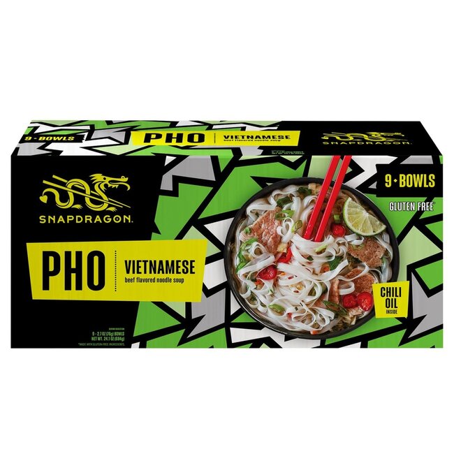 Snapdragon Vietnamese Pho Beef, 2.7 oz, 9 ct