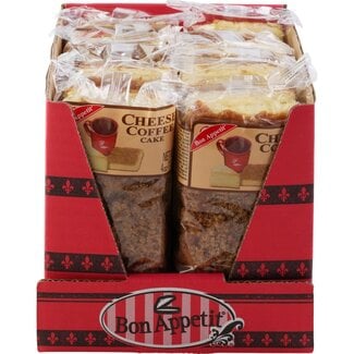 Bon Appetit Bon Appetit Cheese Coffee Bar Cake, 4 oz, 8 ct