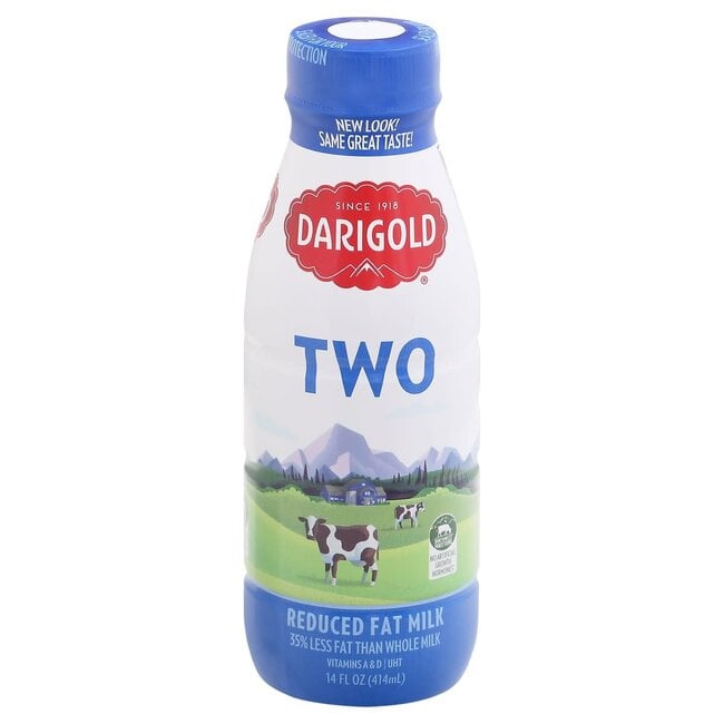 Darigold 2% Reduced Fat Milk, 14 oz, 12 ct