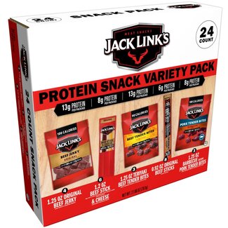 Jack Link's Jack Link's Protein Snack Box Variety Pack, 24 ct