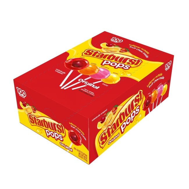 Starburst Pops Original, 0.6 oz, 100 ct