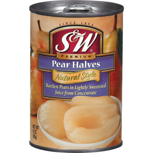 S&W Premium Pear Halves, 15 oz