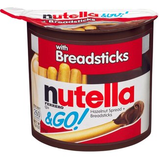 Nutella Nutella & Go Hazelnut Spread with Breadsticks, 1.8 oz, 16 ct