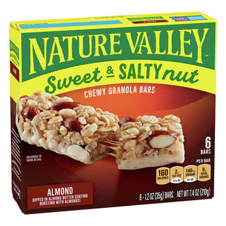 Nature Valley Nature Valley Sweet And Salty Nut Chewy Almond Granola Bars, 7.2 oz