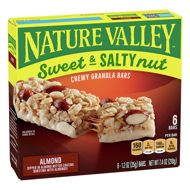 Nature Valley Sweet And Salty Nut Chewy Almond Granola Bars, 7.2 oz