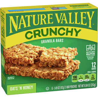 Nature Valley Nature Valley Crunchy Oats And Honey Granola Bars, 8.94 oz