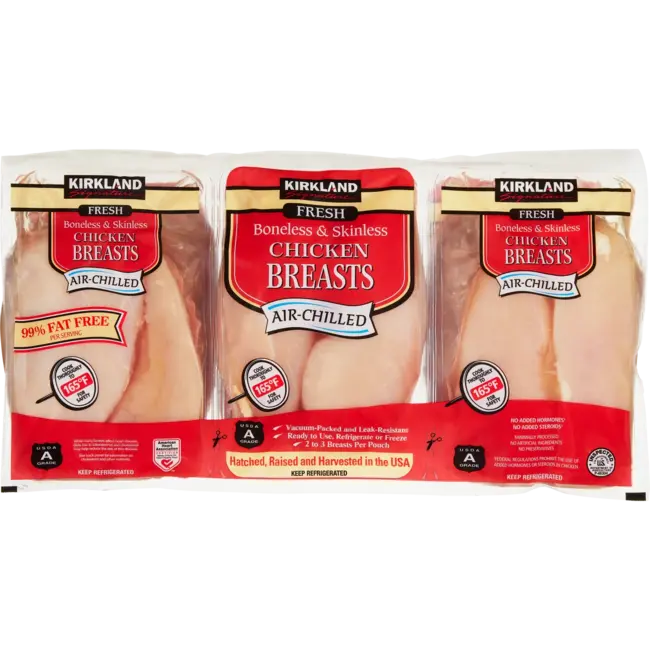 Kirkland Signature Chicken Breasts Boneless Skinless, 6 lb