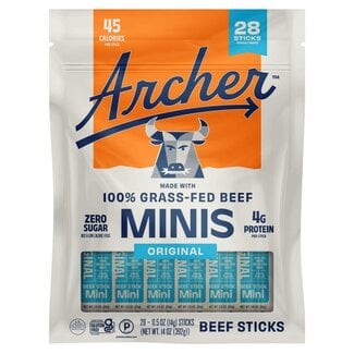 Country Archer Country Archer Grass-Fed Beef Stick Minis Original, 0.5 oz, 28 ct