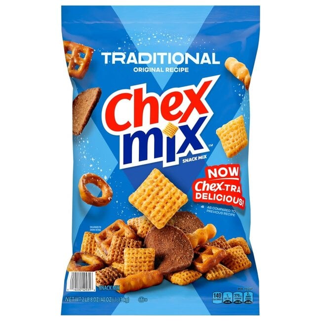 Chex Mix Snack Mix Traditional, 40 oz