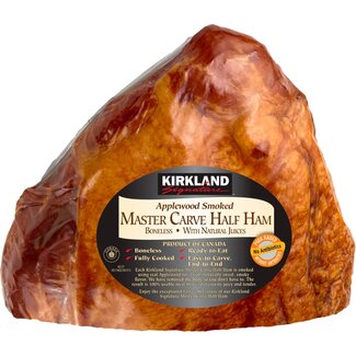 Kirkland Signature Kirkland Signature Master Carve Half Ham Applewood Smoked, 4 lb