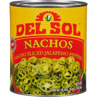 Del Sol Del Sol Nacho Sliced Jalapeno Peppers, #10