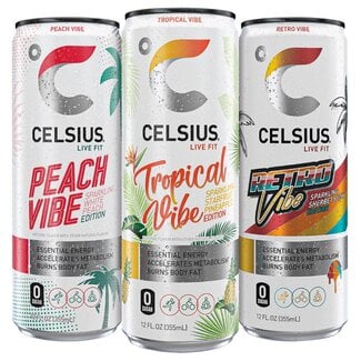 Celsius Celsius Energy Drink Sparkling Variety Pack, 12 oz, 18 ct