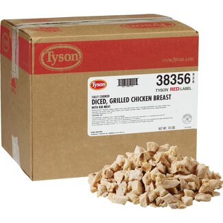 Tyson Foods Tyson Red Label Diced Chicken Breast, 10 lb