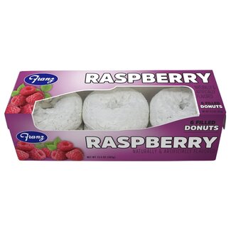 Franz Franz Powdered Donuts Raspberry Filled, 6 ct